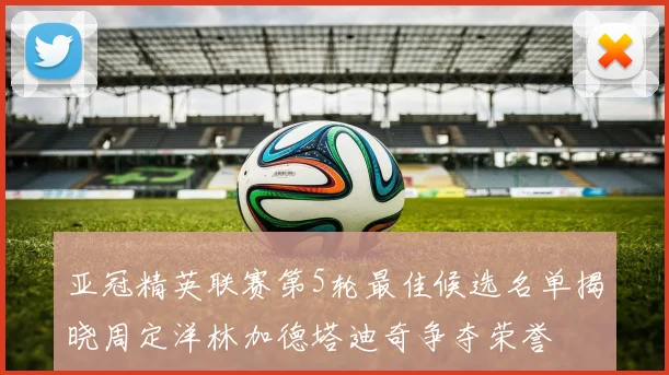 亚冠精英联赛第5轮最佳候选名单揭晓周定洋林加德塔迪奇争夺荣誉